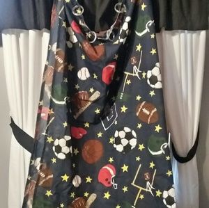 Sports themed show curtain